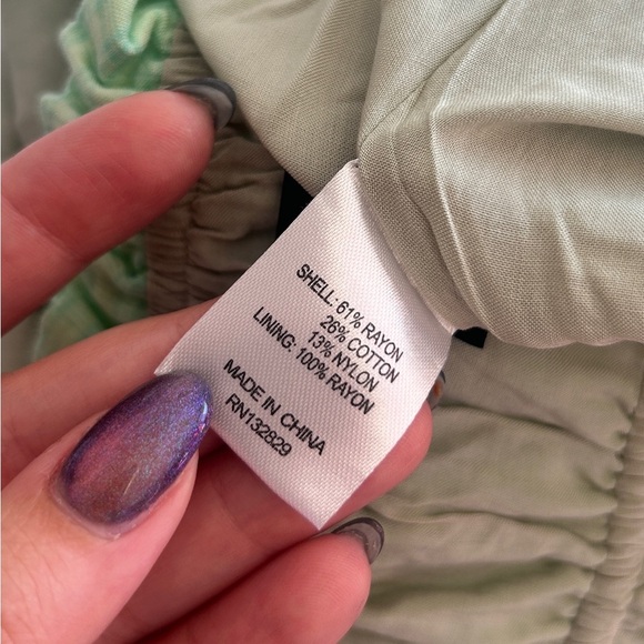 Majorelle Mint Gingham Halter Ruffle Dress – Size M - Picture 9 of 13